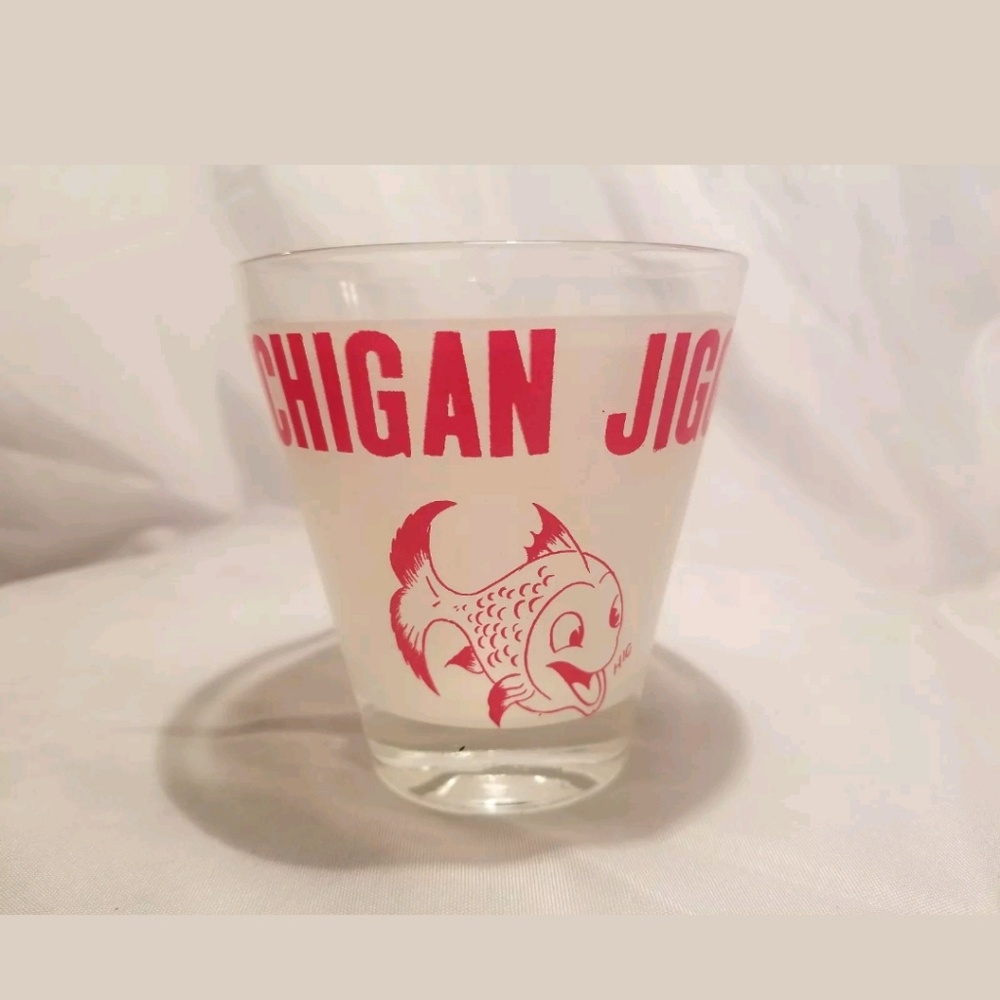 Collectible Michigan Jigger Oversized Glass